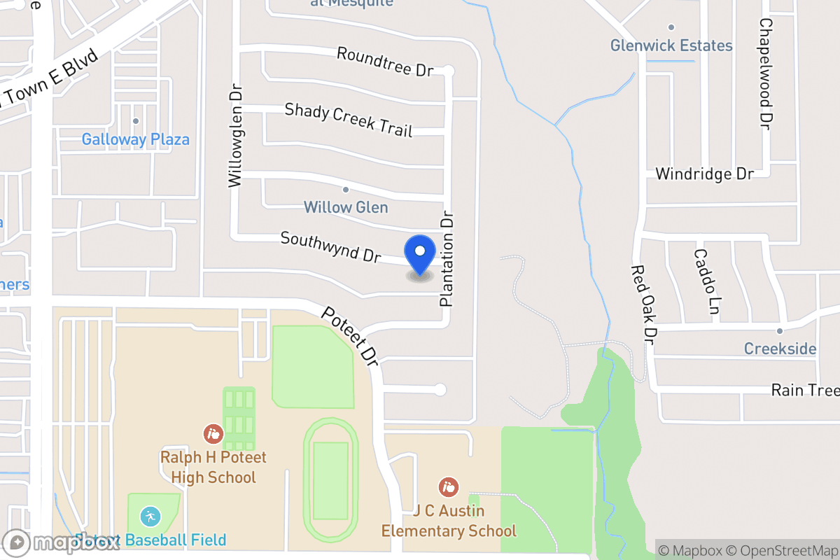 Map of 604 Southwynd Dr