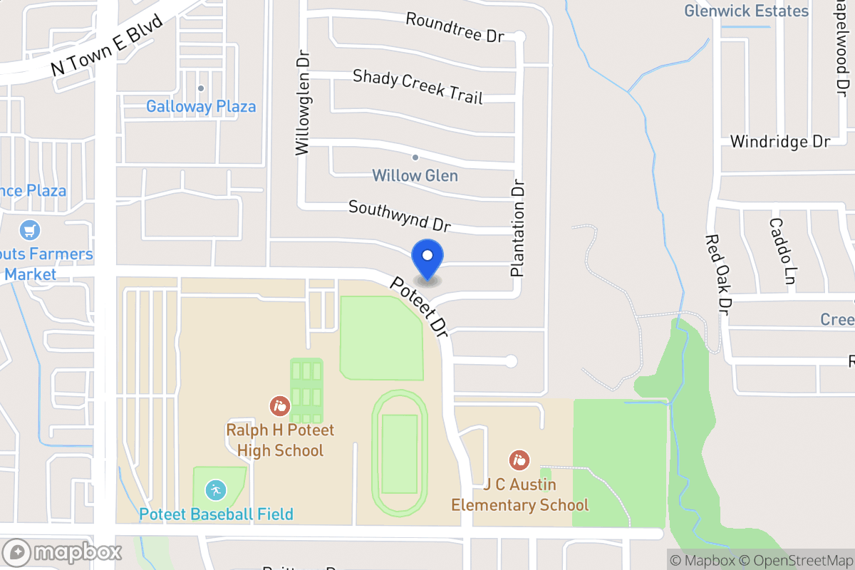 Map of 3201 Poteet Dr