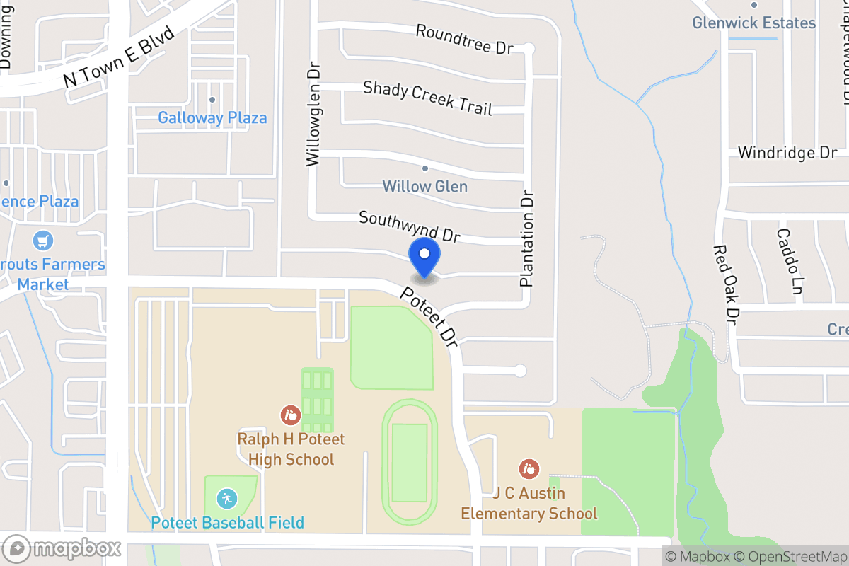 Map of 3205 Poteet Dr