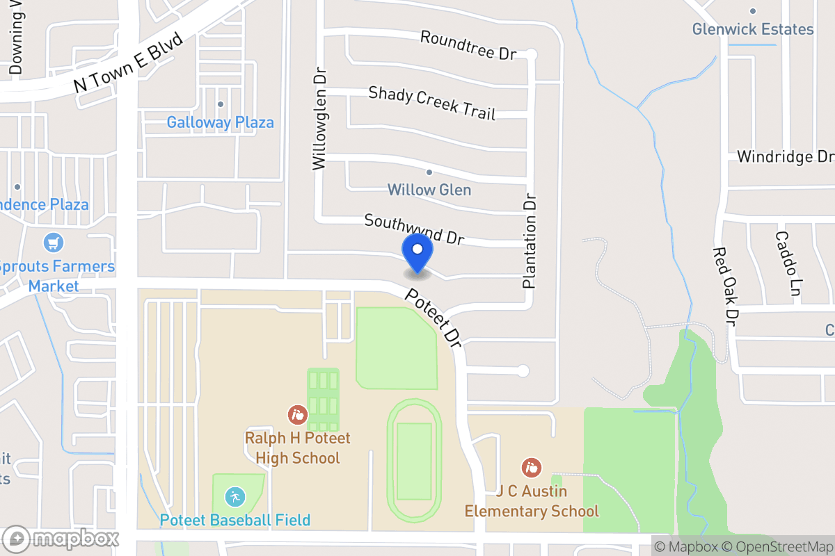 Map of 3209 Poteet Dr