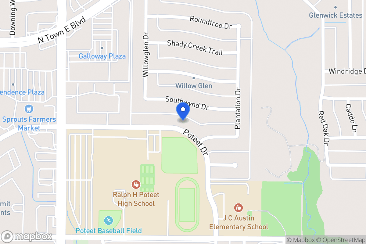 Map of 3213 Poteet Dr