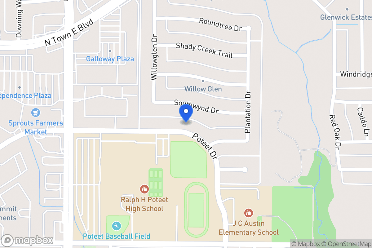 Map of 3217 Poteet Dr