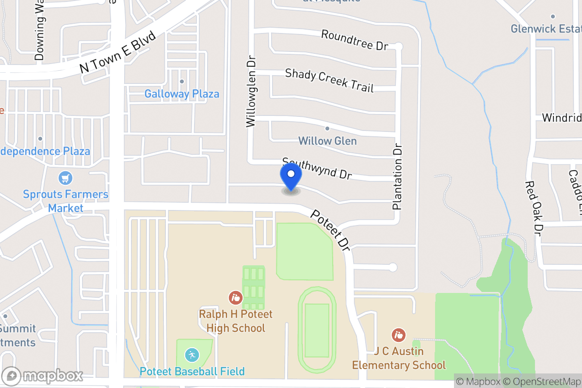 Map of 3221 Poteet Dr