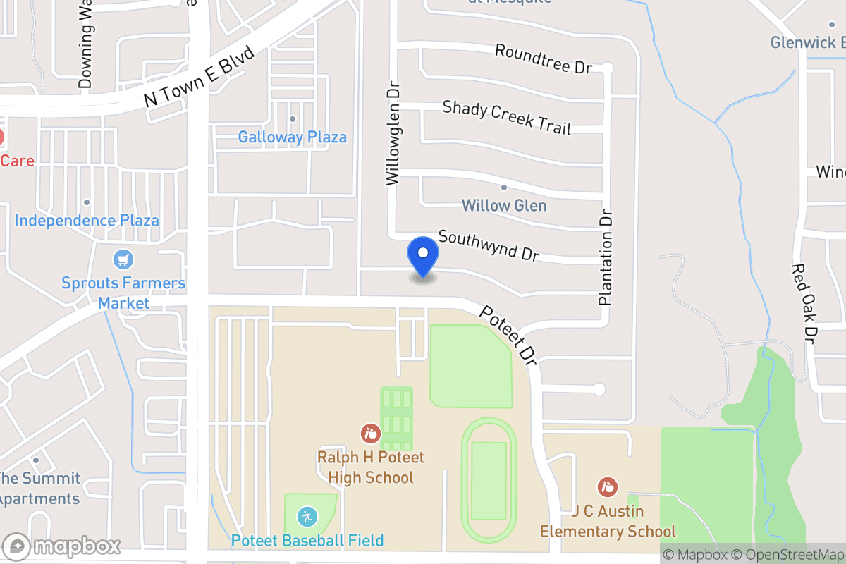 Map of 3229 Poteet Dr