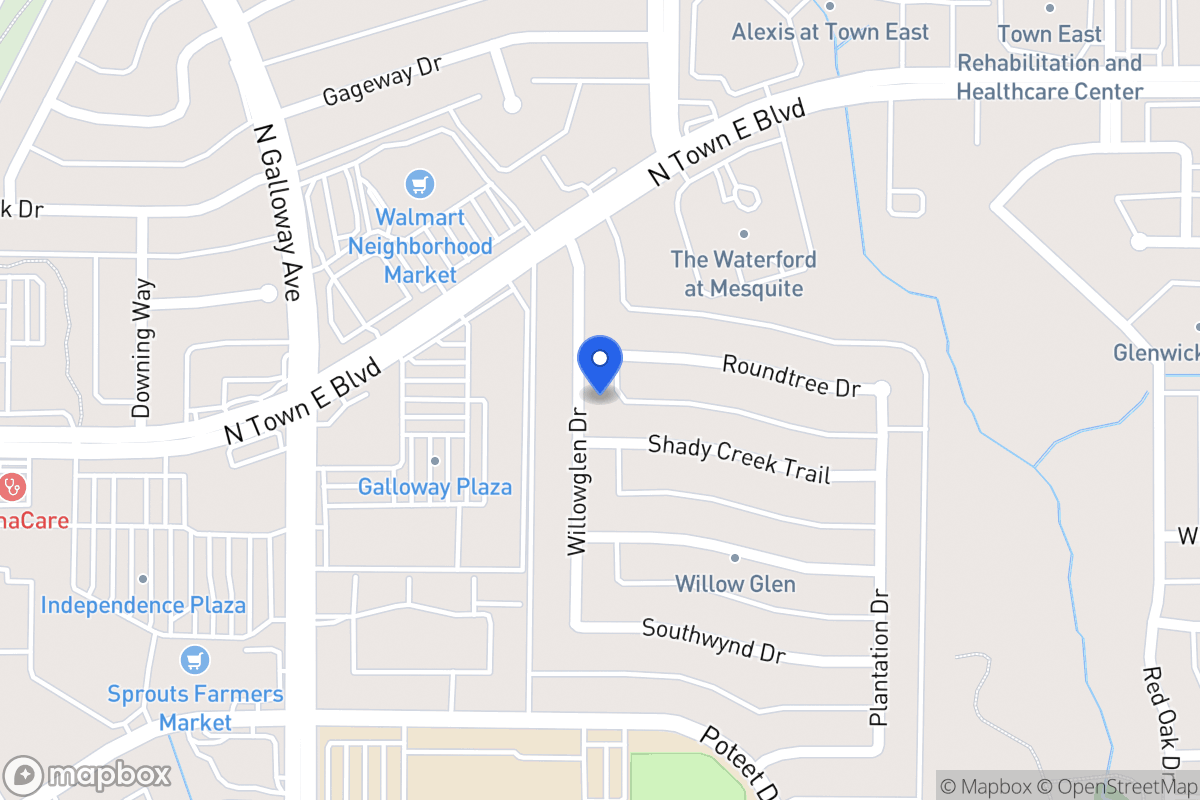 Map of 3310 Willowglen Dr