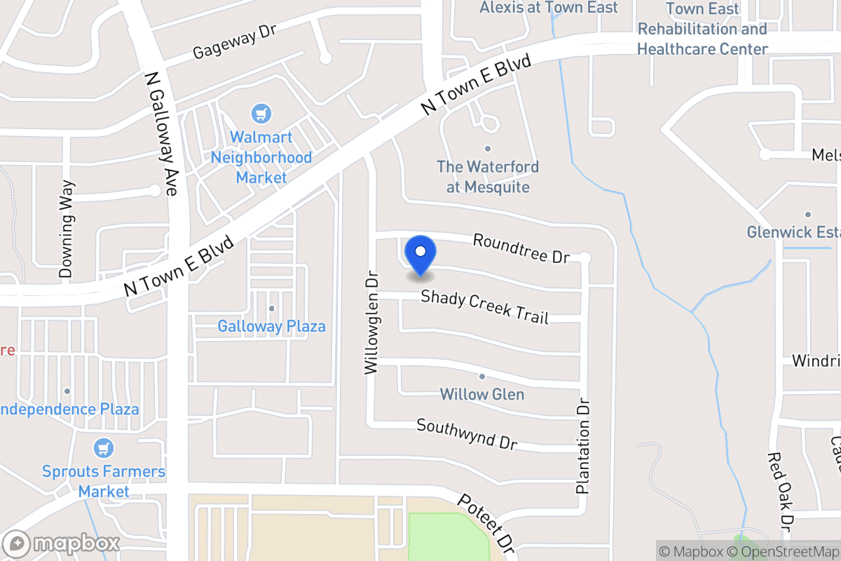 Map of 717 Shady Creek Trl
