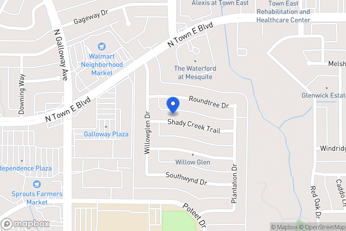 Map of 713 Shady Creek Trl