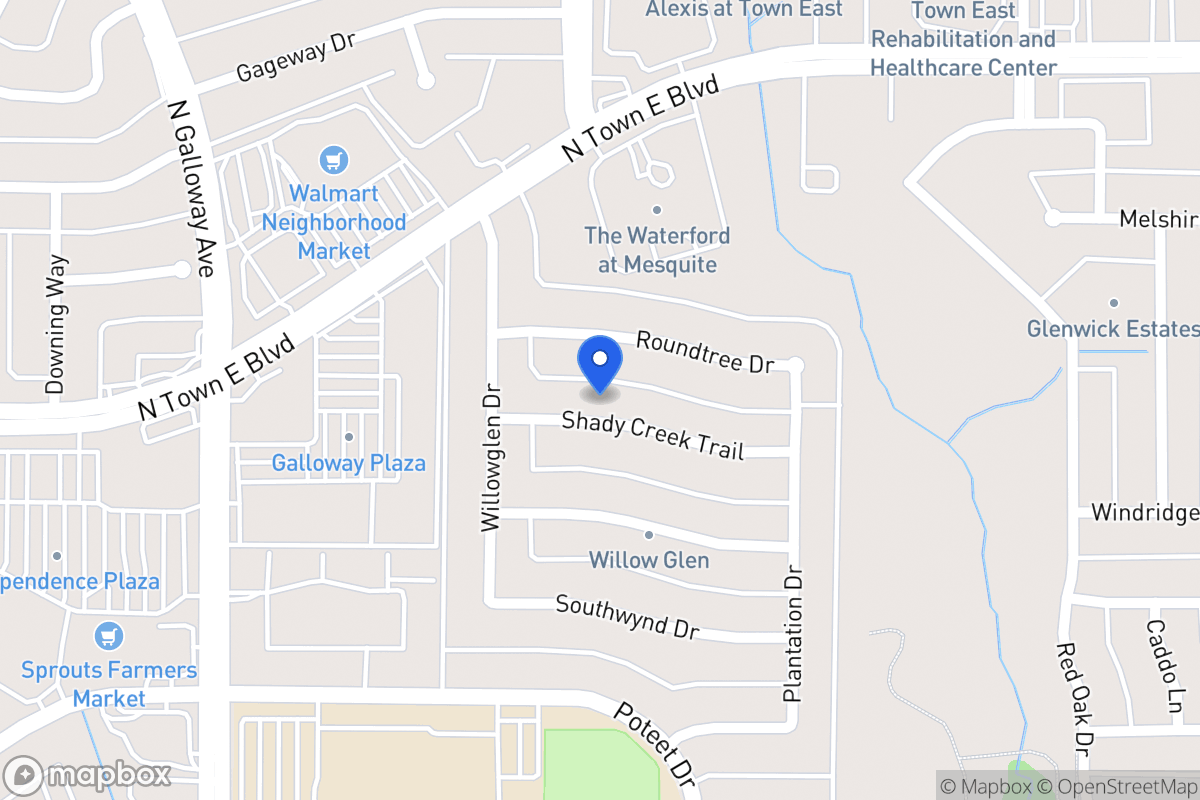 Map of 709 Shady Creek Trl