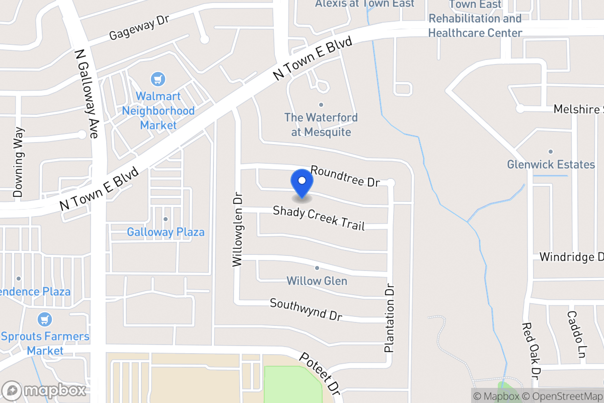 Map of 705 Shady Creek Trl