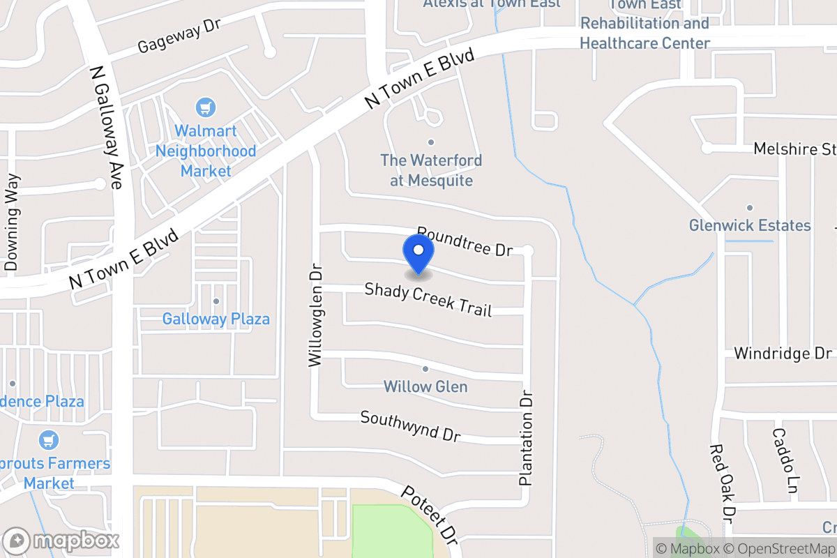 Map of 701 Shady Creek Trl