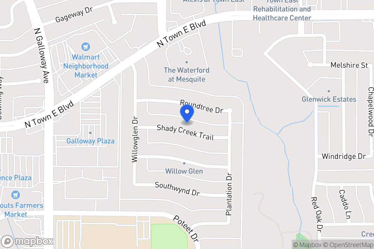 Map of 625 Shady Creek Trl