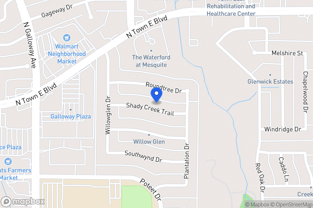 Map of 621 Shady Creek Trl