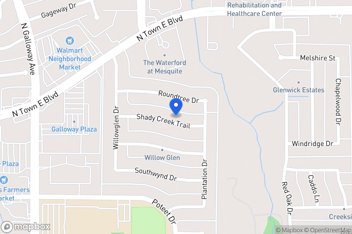 Map of 617 Shady Creek Trl