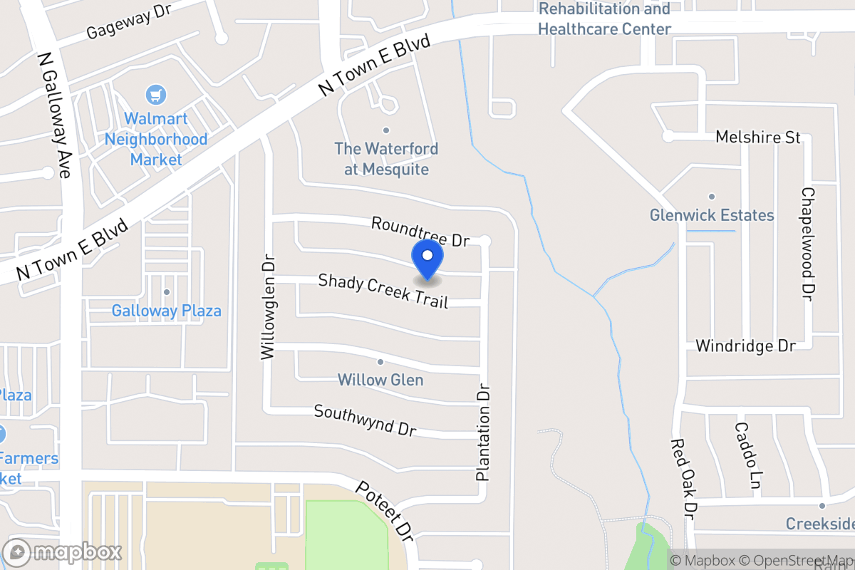 Map of 613 Shady Creek Trl