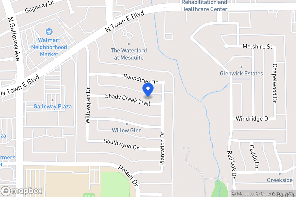 Map of 609 Shady Creek Trl