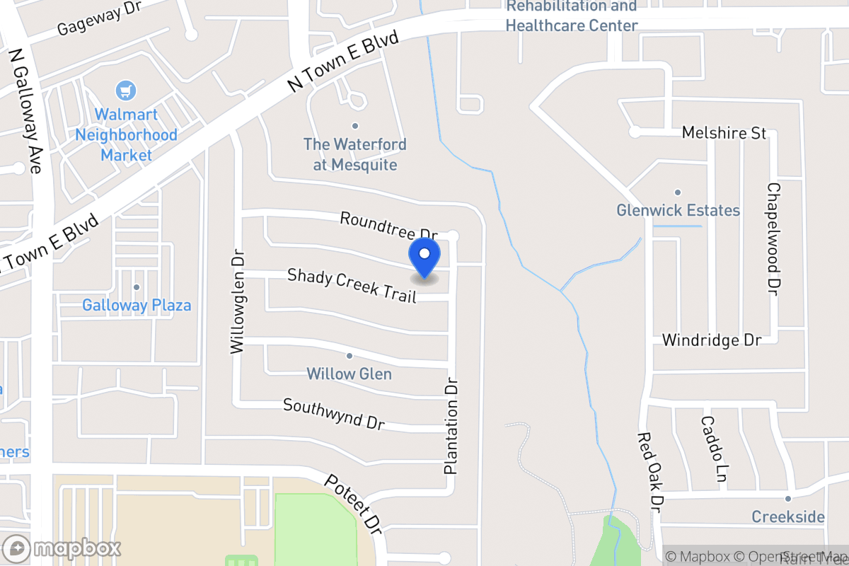 Map of 605 Shady Creek Trl