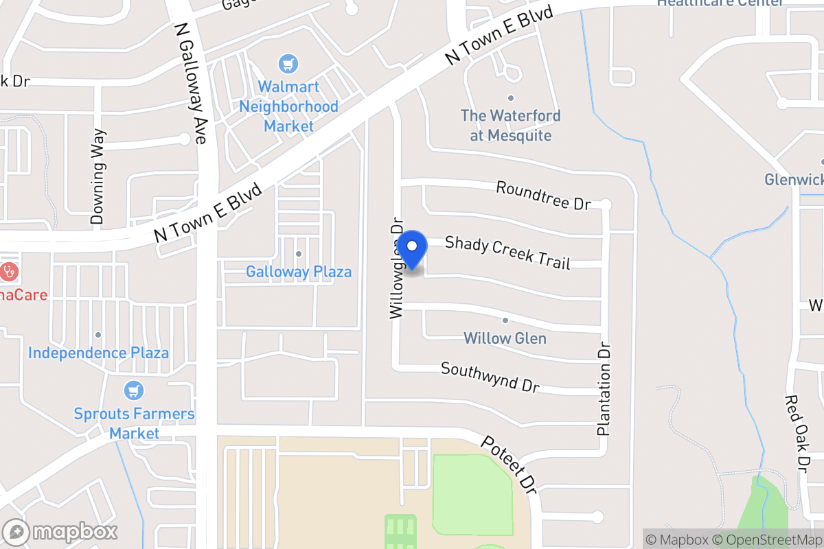 Map of 3218 Willowglen Dr