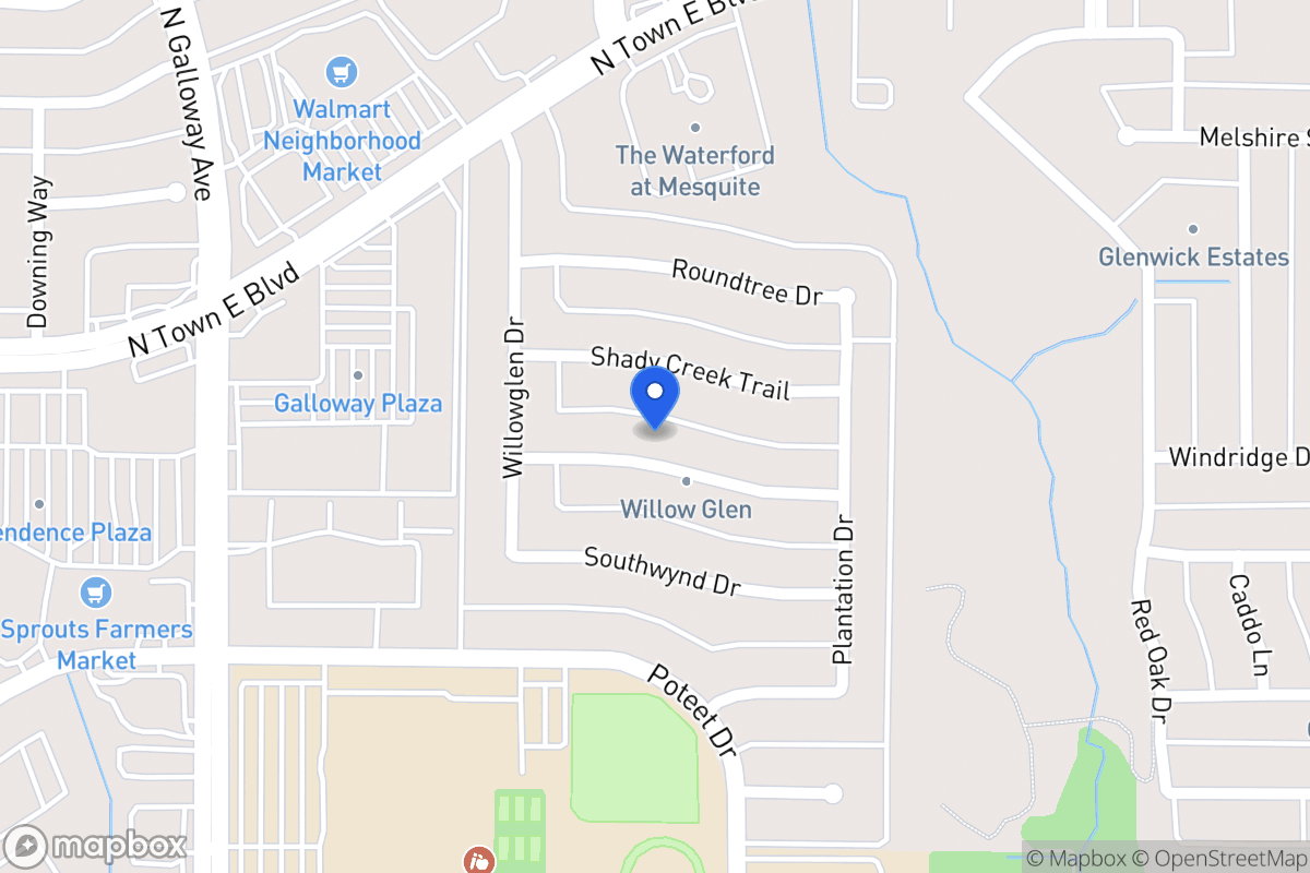 Map of 707 Rosedown Ln