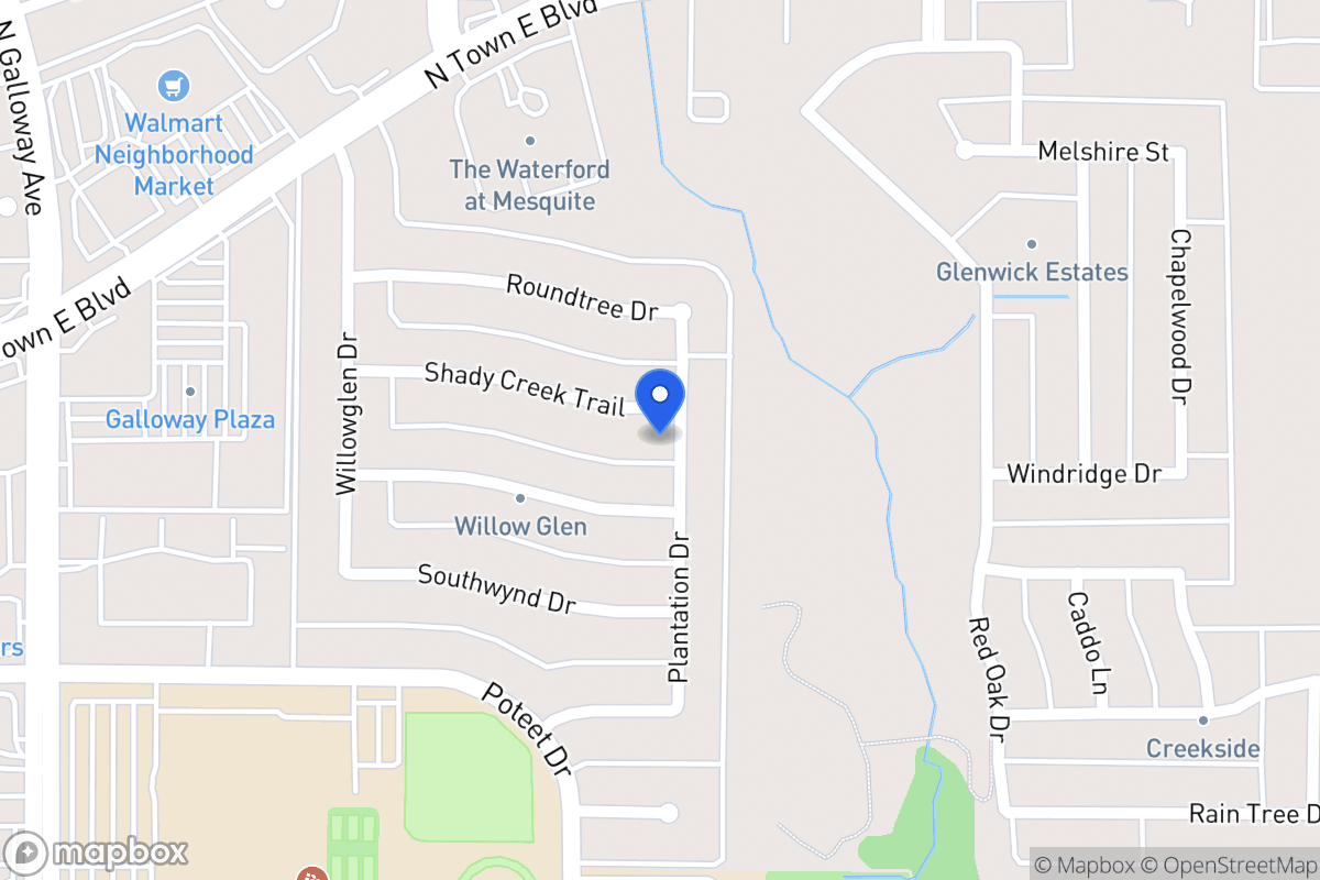Map of 600 Shady Creek Trl