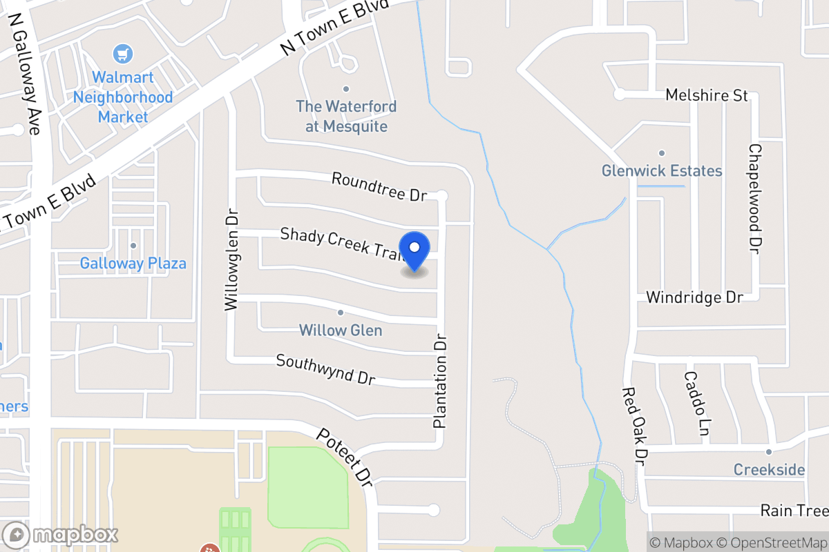Map of 604 Shady Creek Trl