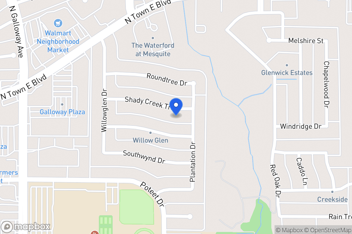 Map of 608 Shady Creek Trl