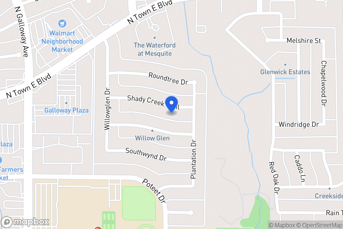 Map of 612 Shady Creek Trl