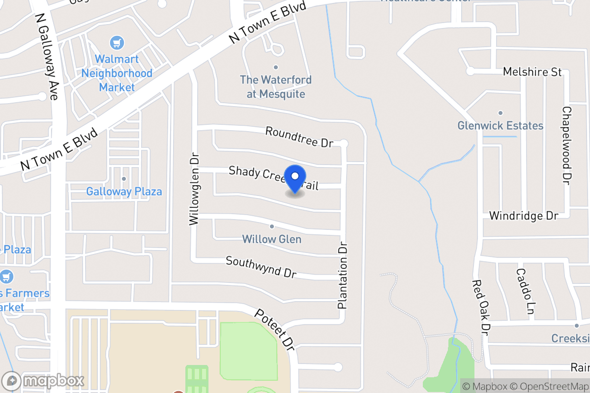 Map of 616 Shady Creek Trl
