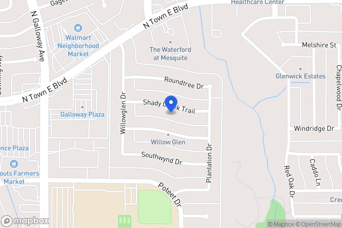 Map of 624 Shady Creek Trl