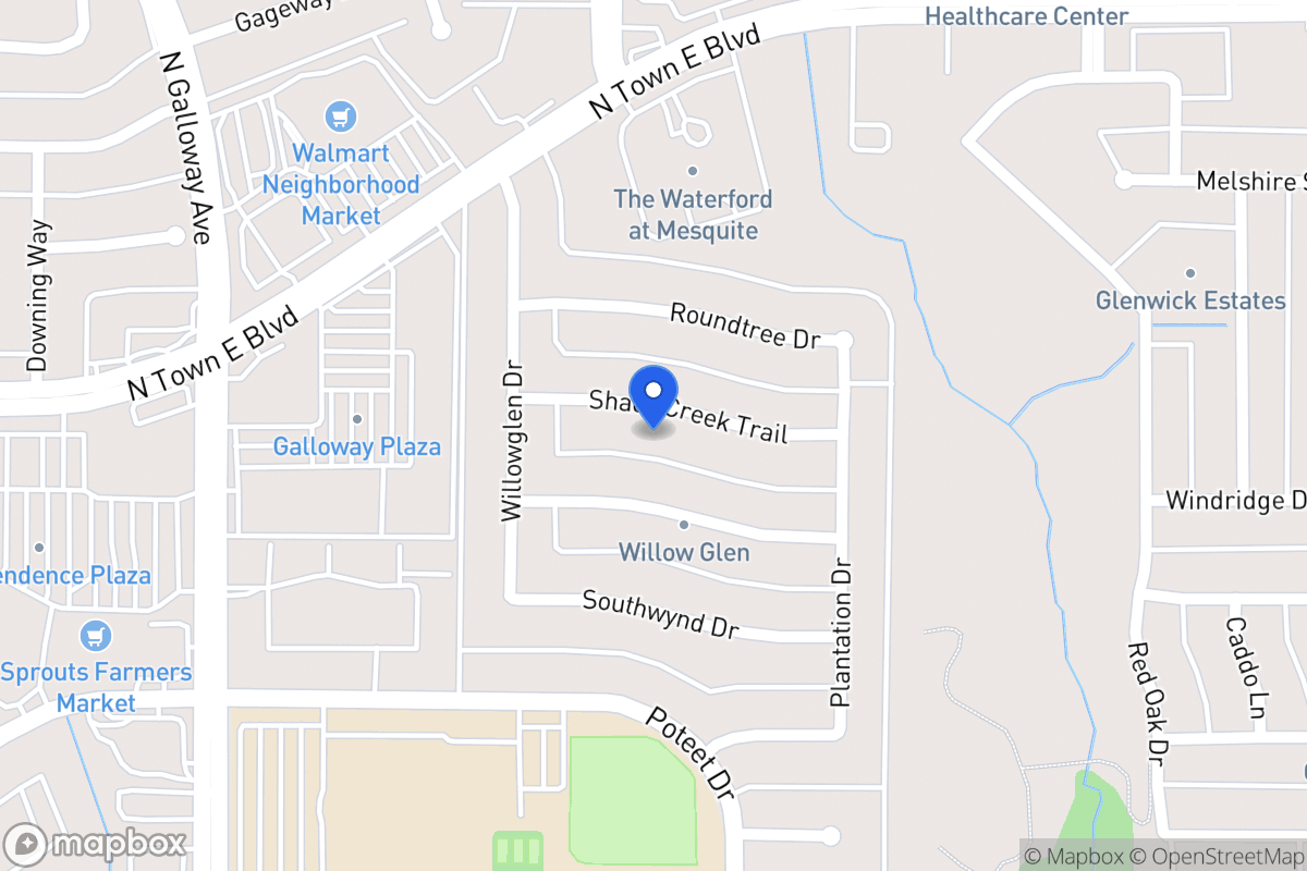 Map of 700 Shady Creek Trl