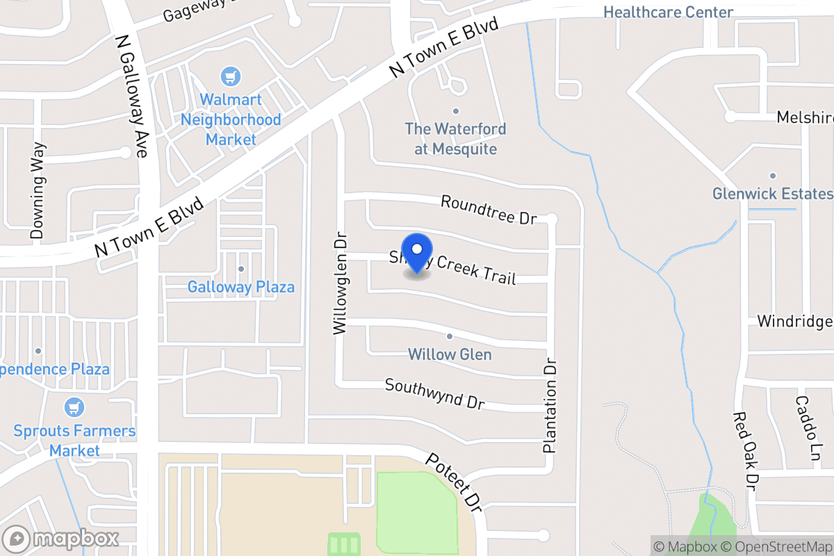Map of 704 Shady Creek Trl