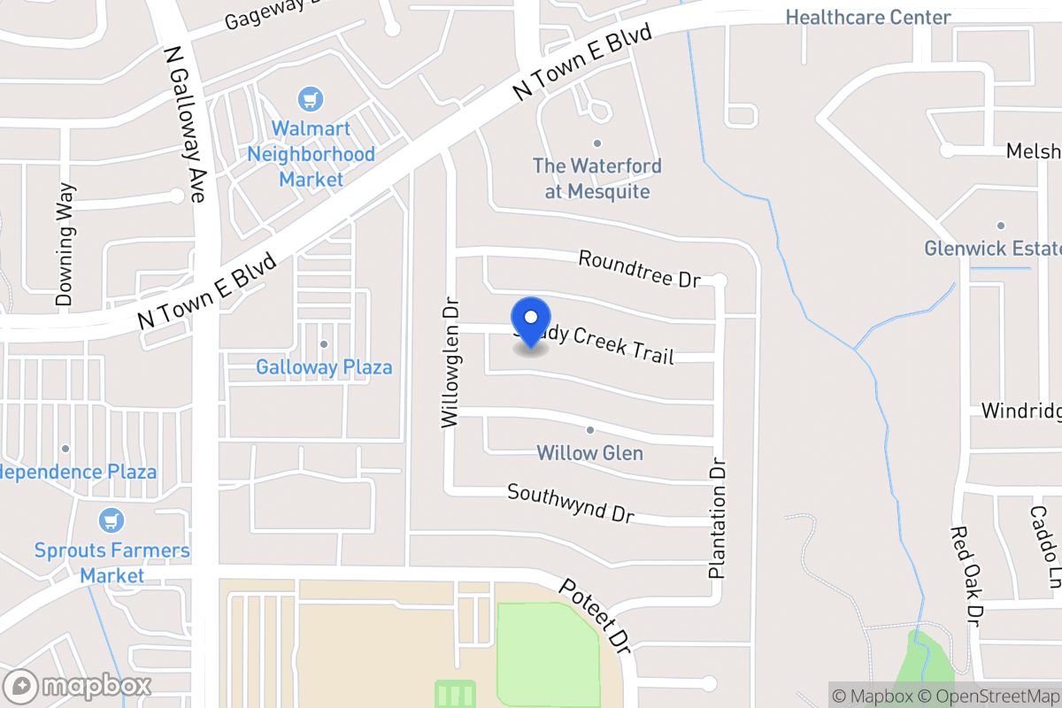 Map of 708 Shady Creek Trl