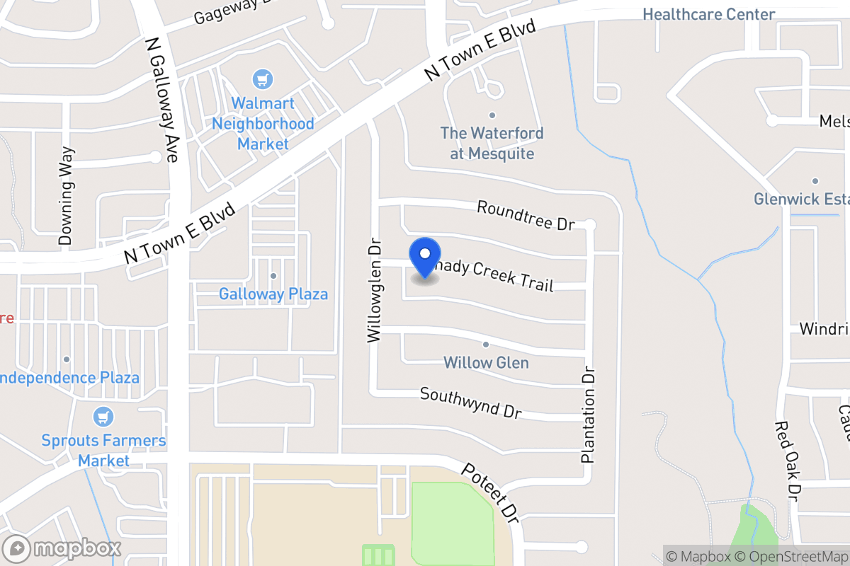 Map of 712 Shady Creek Trl