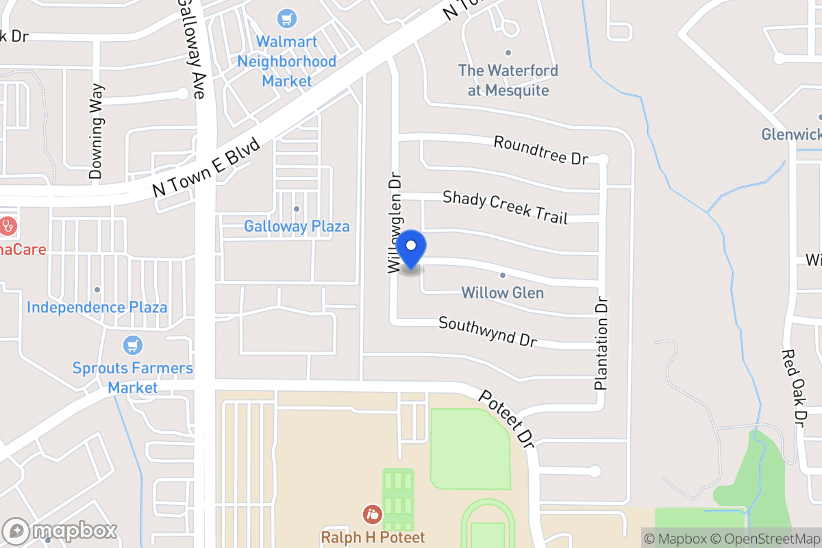 Map of 3210 Willowglen Dr
