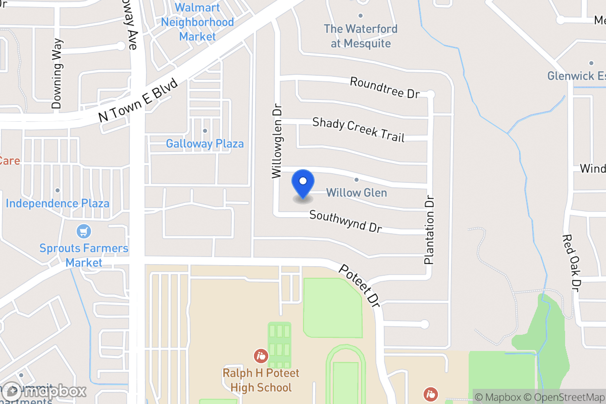 Map of 721 Southwynd Dr