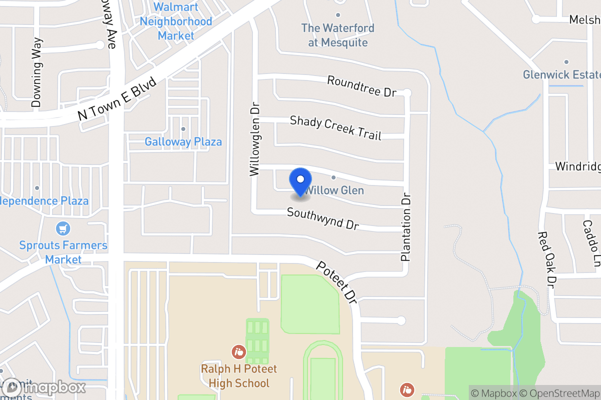 Map of 713 Southwynd Dr