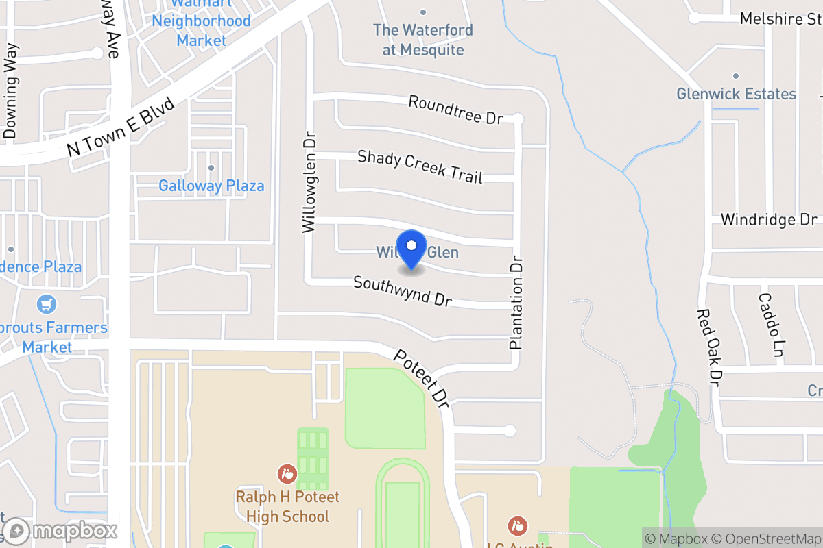 Map of 701 Southwynd Dr