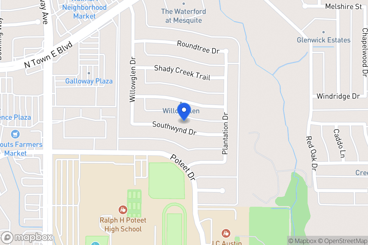 Map of 625 Southwynd Dr