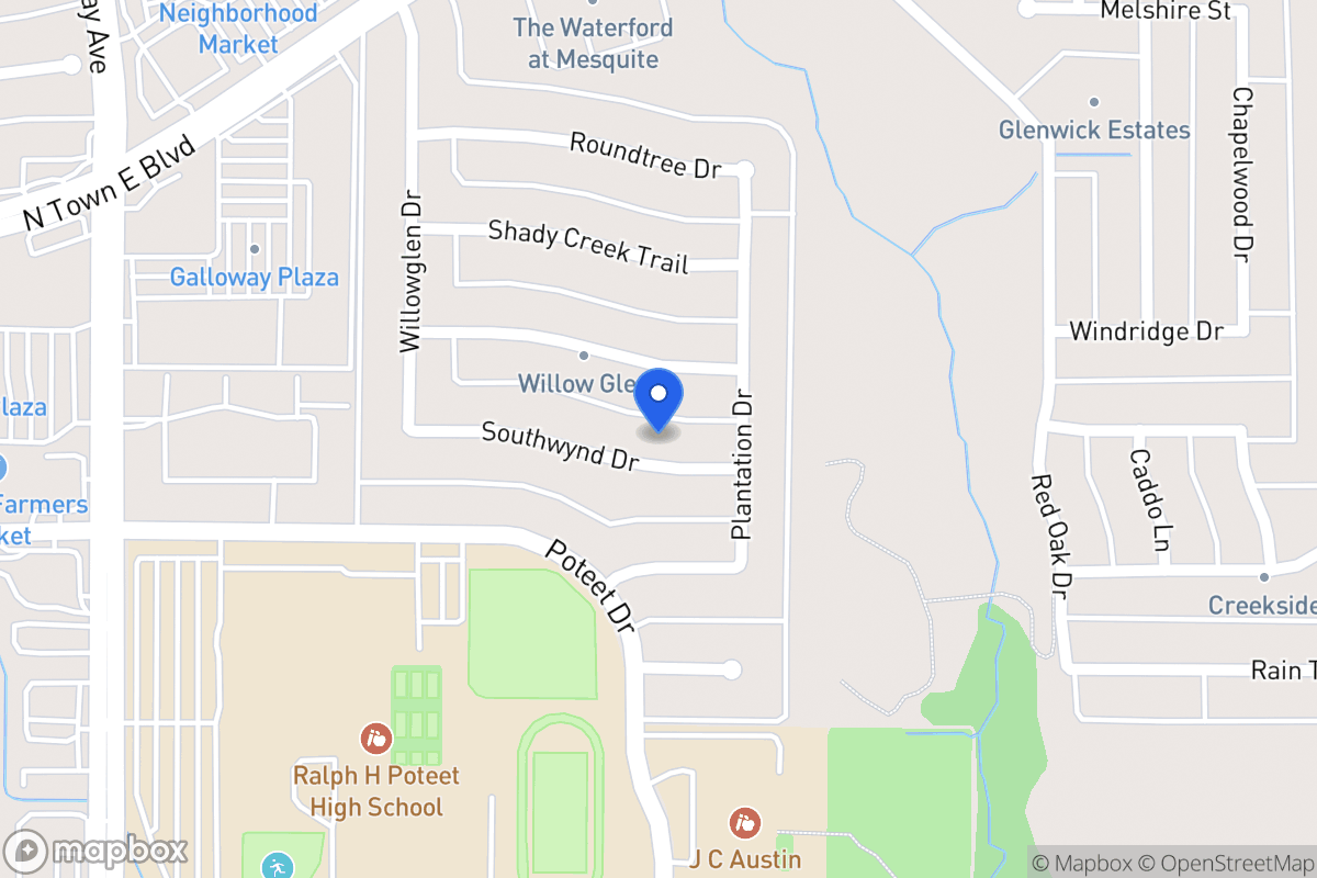 Map of 613 Southwynd Dr