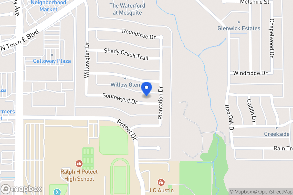 Map of 609 Southwynd Dr