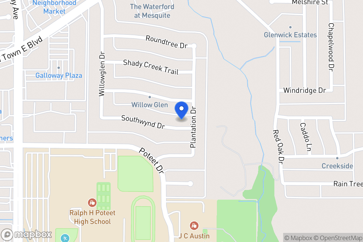 Map of 605 Southwynd Dr