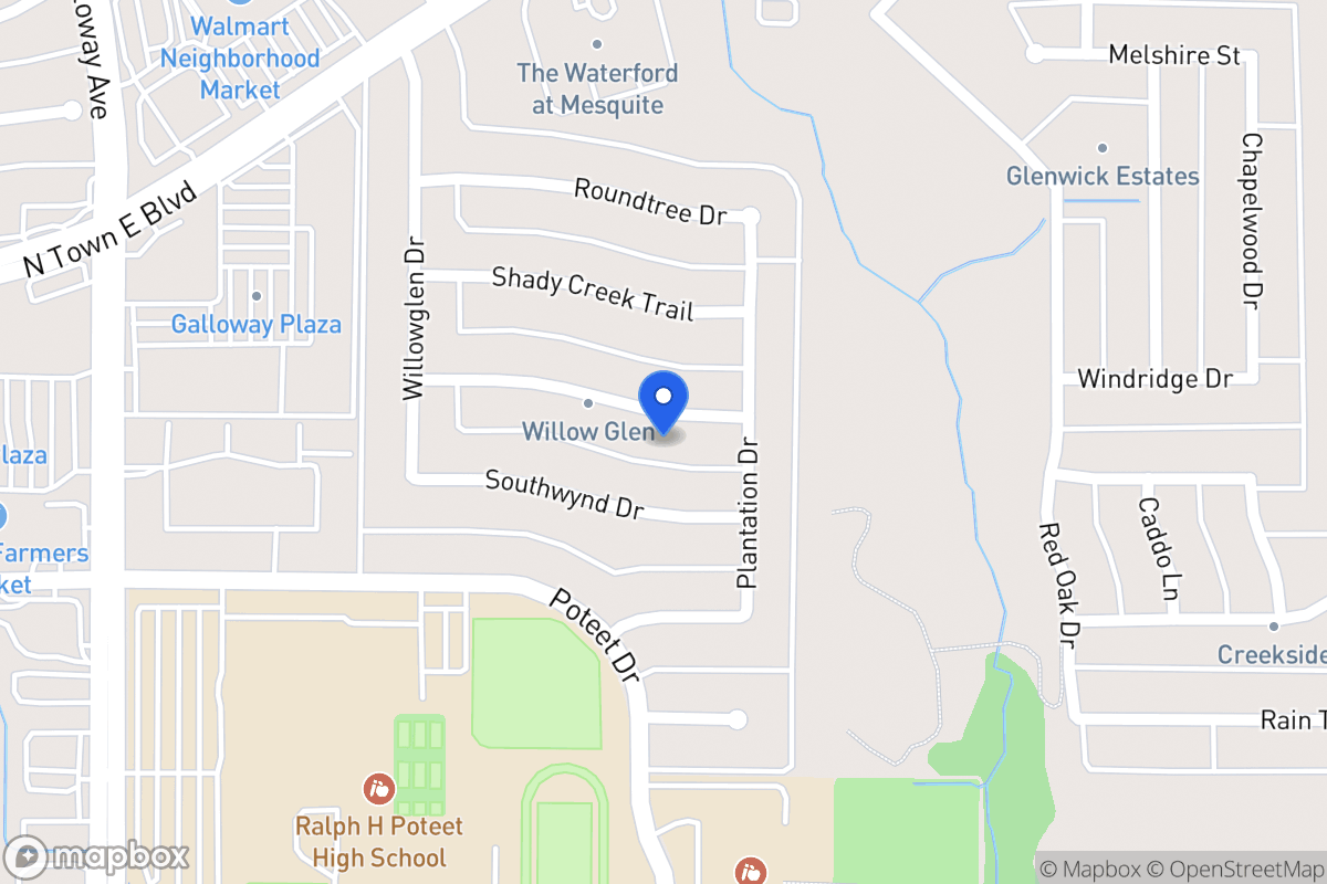 Map of 614 Rosedown Ln
