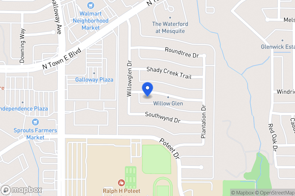 Map of 714 Rosedown Ln