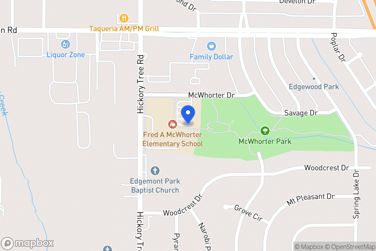 Map of 1700 Hickory Tree Rd