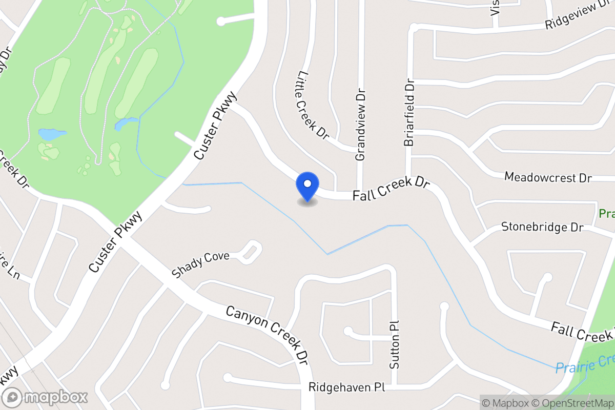 Map of 423 Fall Creek Dr