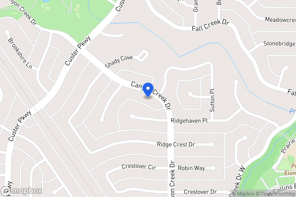 Map of 407 Canyon Creek Dr