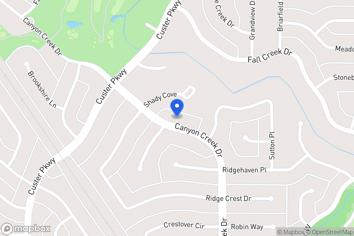 Map of 414 Canyon Creek Dr