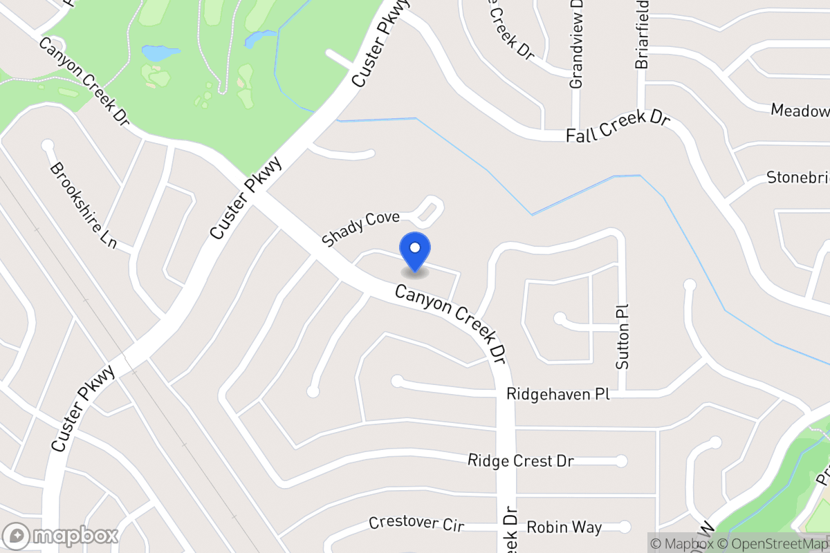 Map of 412 Canyon Creek Dr