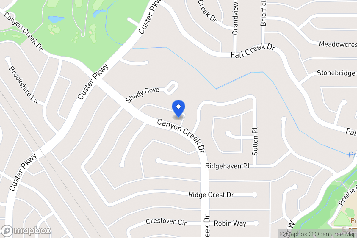 Map of 408 Canyon Creek Dr