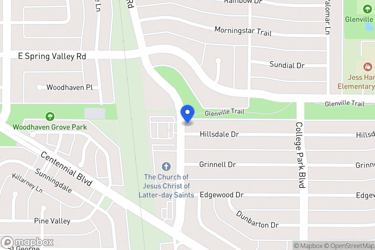Map of 801 Hillsdale Dr