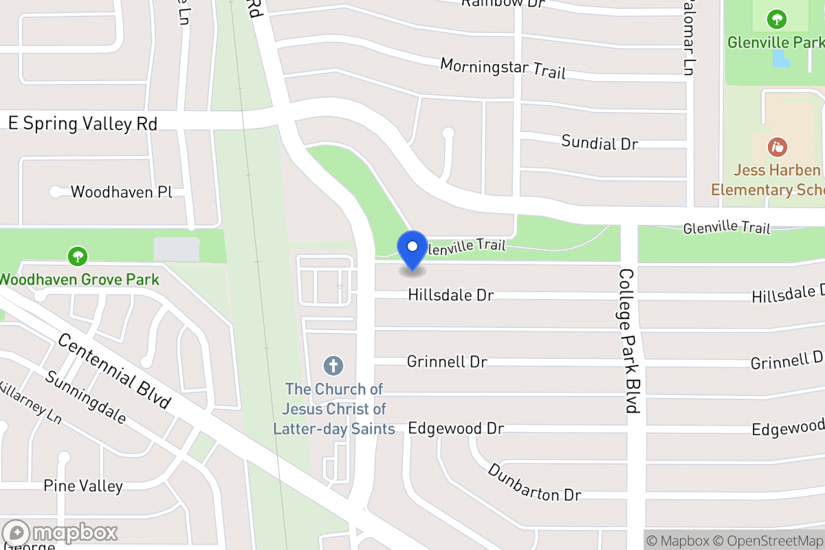 Map of 805 Hillsdale Dr